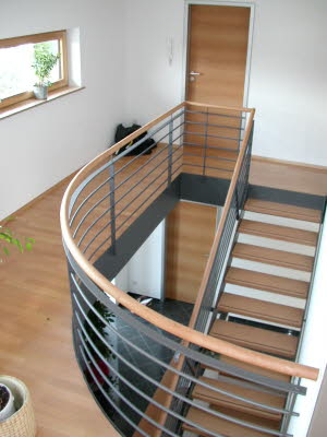 Treppe Holz-Metall modern2